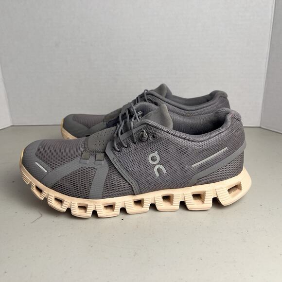 ON Running Cloud Womens Sneaker Grey Peach Light Weight Running Shoes US Size 6 main image 6